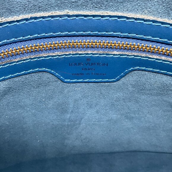Louis Vuitton Blue Epi Lussac Shoulder Bag - Picture 10 of 11